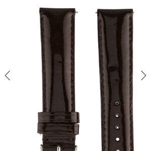 NWOT Michele Brown Patent Leather Watch Strap 16mm